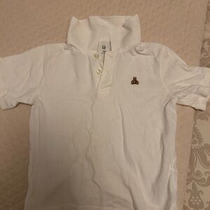 GAP Kids White Polo Shirt with Bear Logo